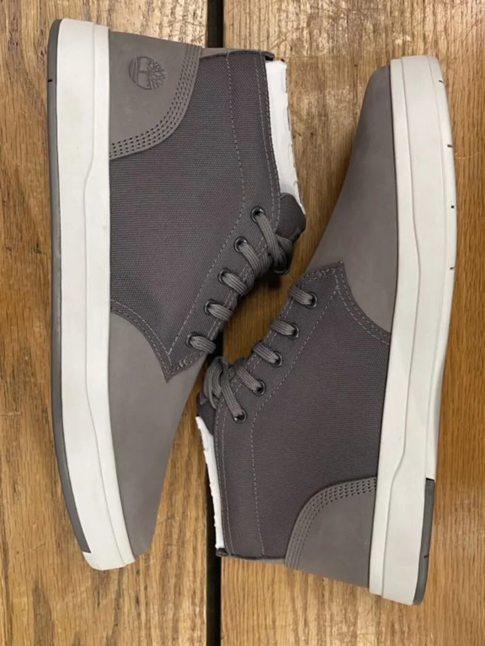 Timberland Men's Davis Square's Chukka Shoe, Medium Grey Nubuck A1SES All Sizes